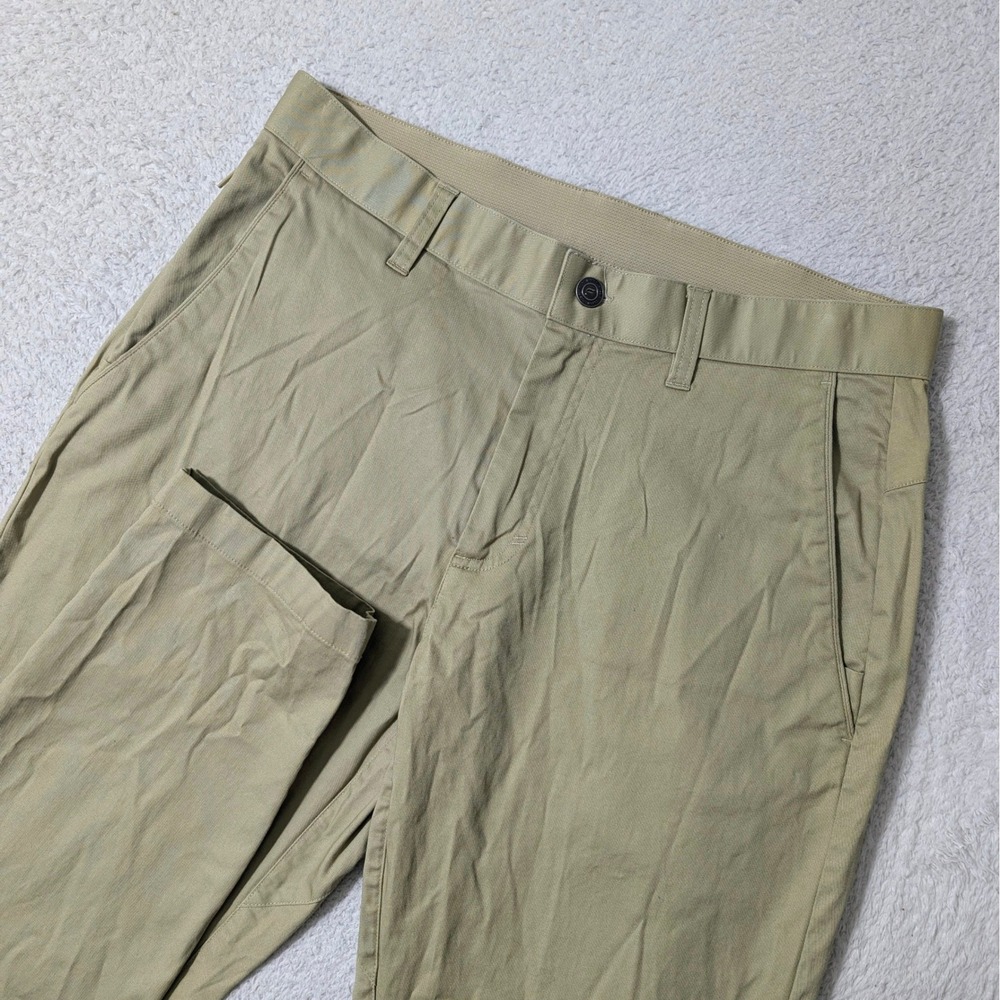 Fabletics Mens 31"x29" The Only Pant Chino Khaki Tan Performance Trousers